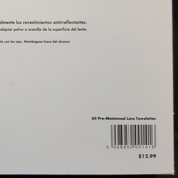 LensCrafters LENS WIPES - (3x) 60 Packs - Crafters Cleaner, camera, phone - Picture 7 of 7